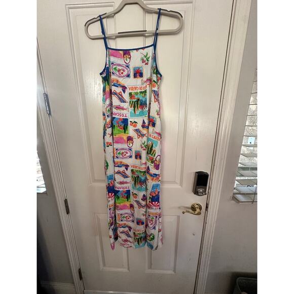 Label Of Love Women's Italian Theme Australia Resort Coastal Maxi Dress Size S - Picture 3 of 12